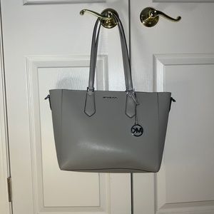 Michael Kors gray/light purple tote
